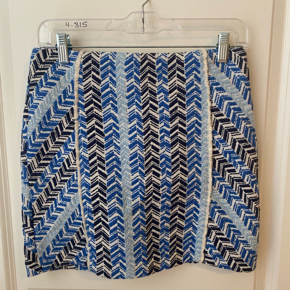 Small blue mini skirt
